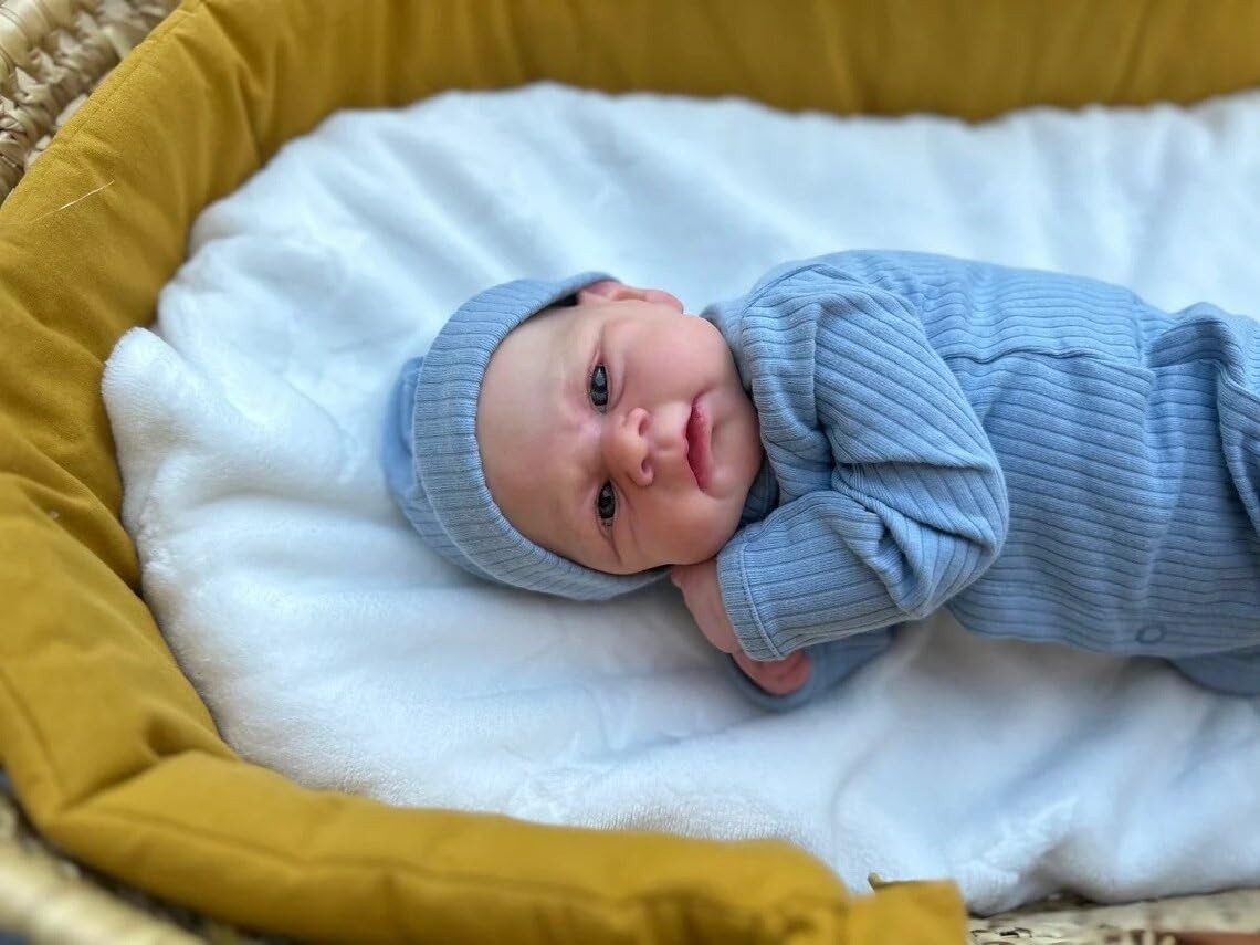18in Reborn Baby Doll Boy Full Body Silicone Realistic Newborn Gift