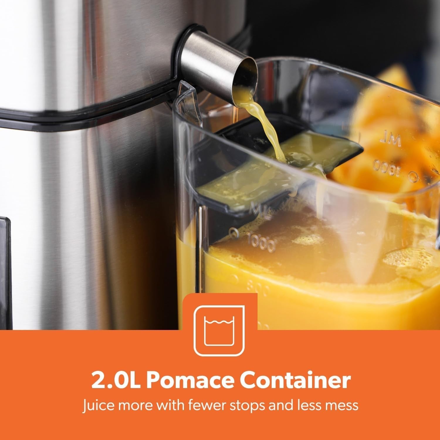 800W Digital Juice Extractor Whole Fruit Vegetable Juicer 75mm Feed Chute