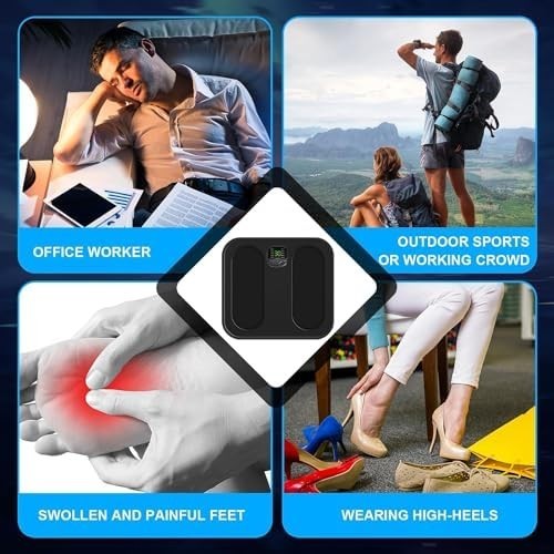 Portable EMS Foot Massager Mat 30 Intensity Muscle Circulation Relief