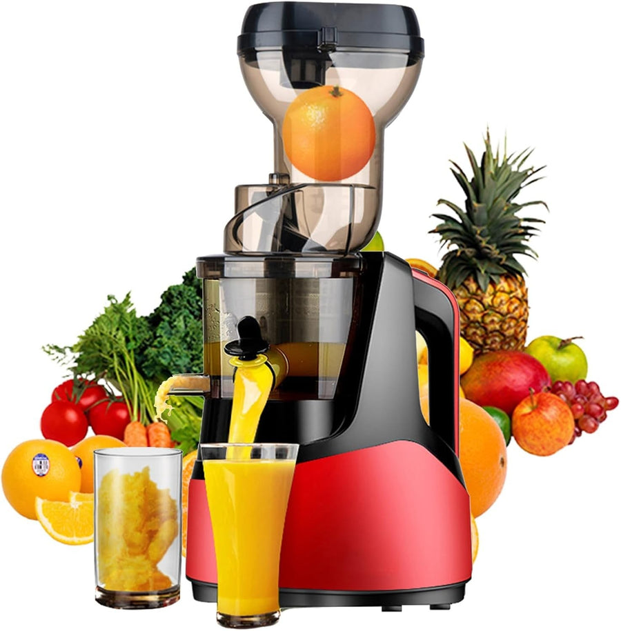 Cold Press Juicer 83mm Wide Feed Chute Slow Masticating Quiet 200W