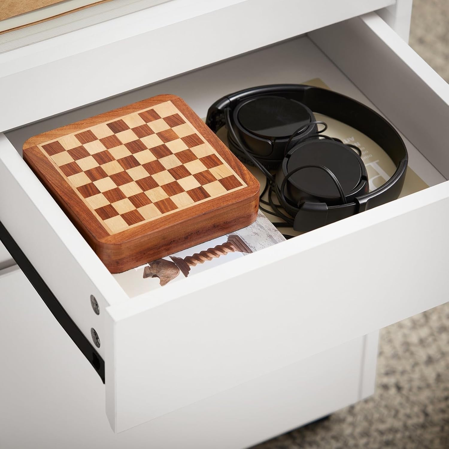 Compact Rolling File Cabinet 2 Drawer Under Desk Storage Unit