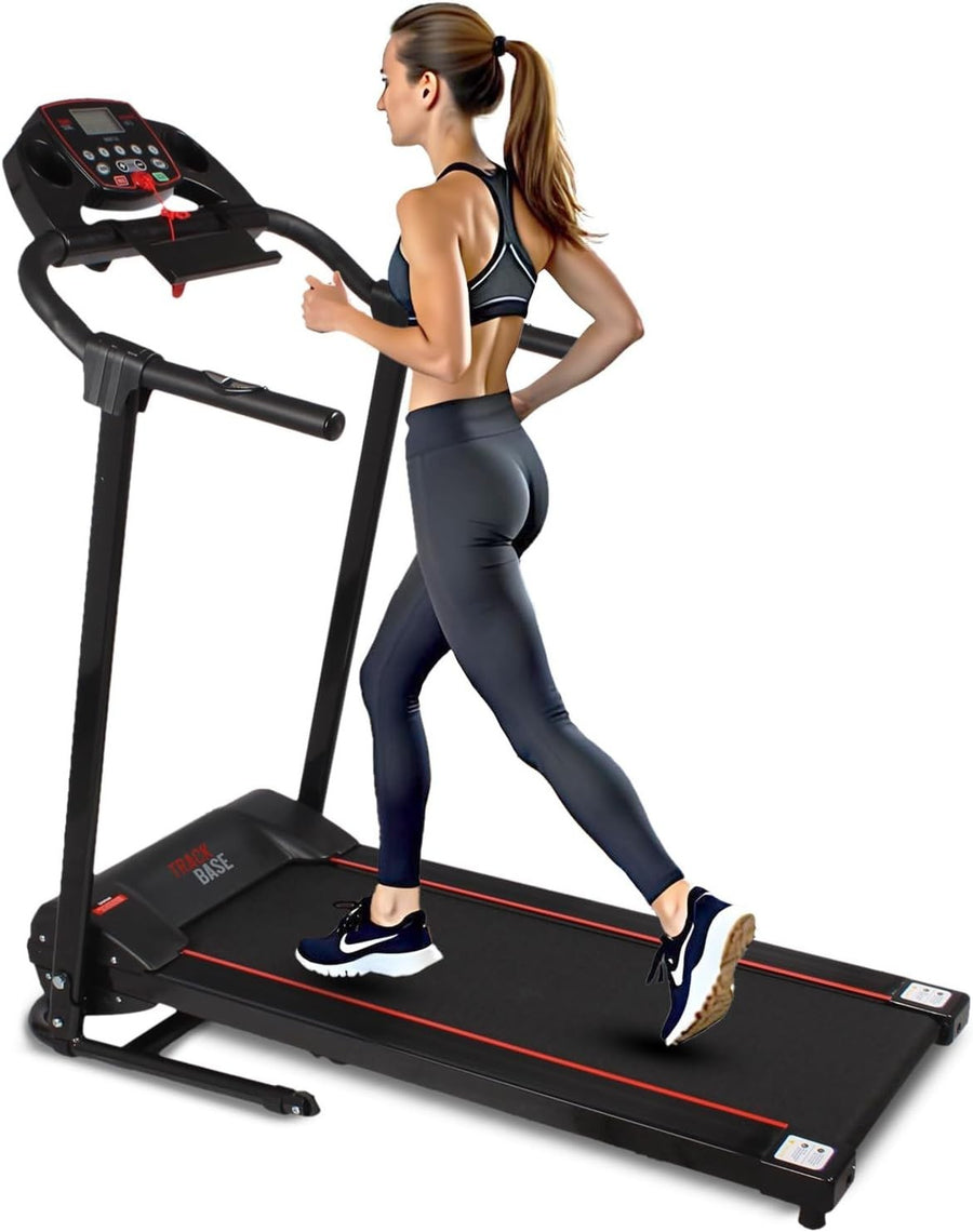 Foldable Electric Treadmill 6mph Home Walking Running Machine w/ LCD & App