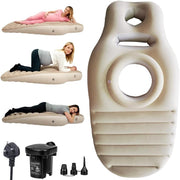 Inflatable Pregnancy Pillow With Pump 32x32 Maternity Belly Support