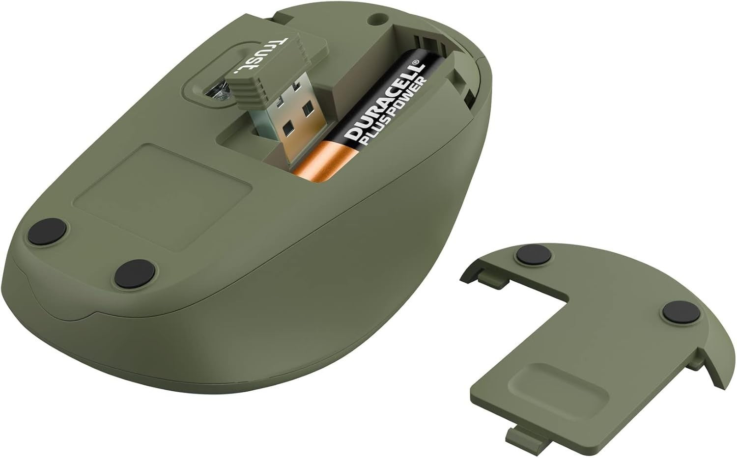 Silent Wireless Mouse 1600 DPI Eco Design Compact USB Receiver Home Office