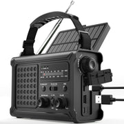 Emergency Wind-Up Solar Radio FM/AM 12000mAh SOS Alarm Torch