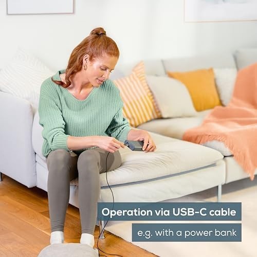 Heated Foot Massager & Warmer Cushion w/ Vibration USB-C