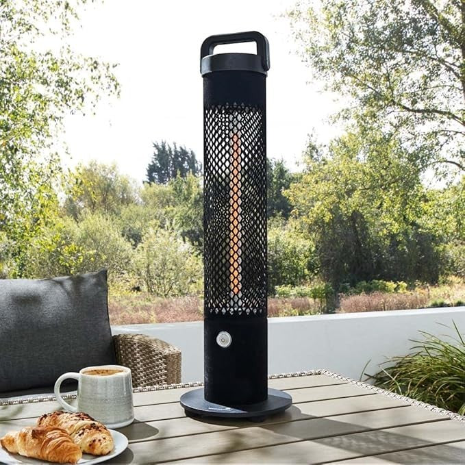 Outdoor Patio Heater 1200W Freestanding Electric Radiant Heat IP45 Remote