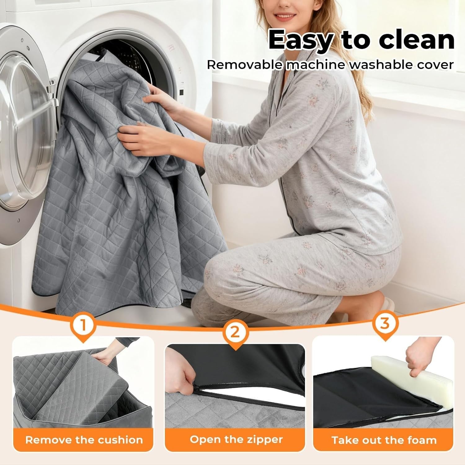 Large Dog Car Seat Bed Memory Foam Booster Travel Bed Up to 55lbs