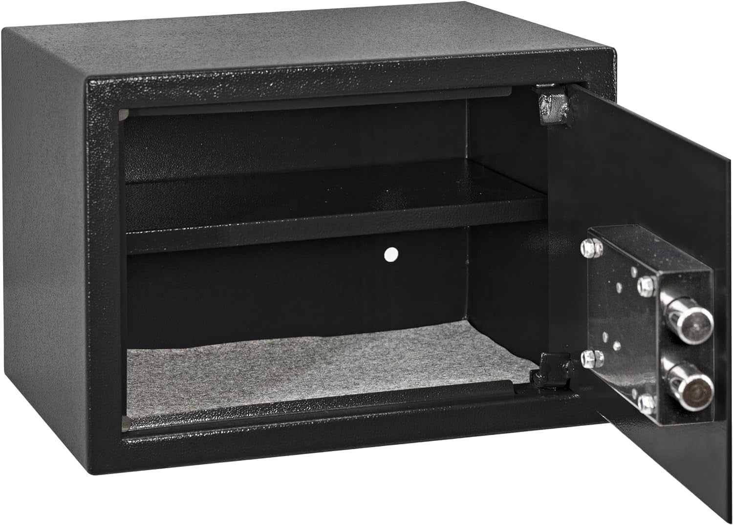 20L Steel Security Safe Box Double Key Lock Removable Shelf Home