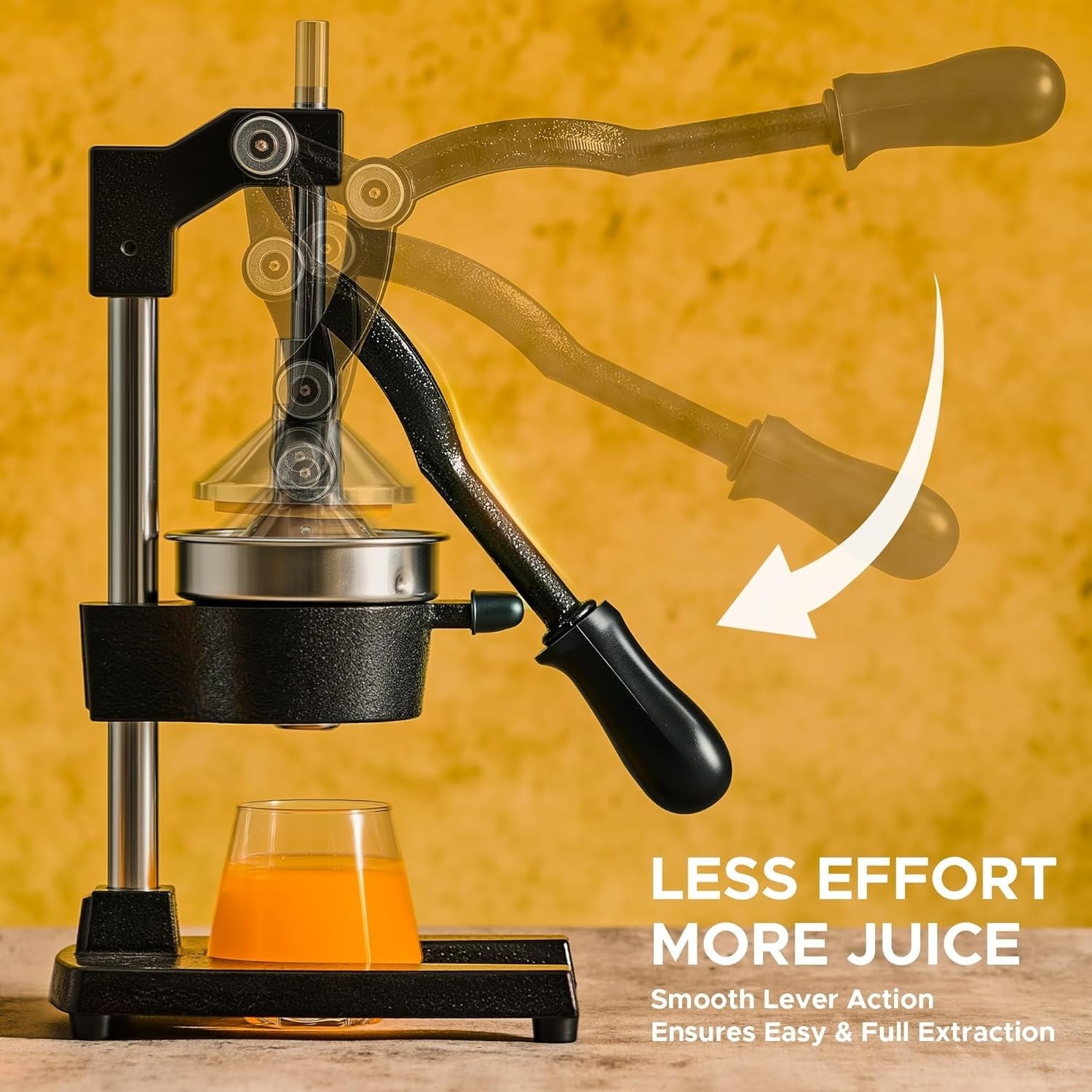 Cast Iron Manual Citrus Press Heavy Duty Juicer for Orange Lemon Lime