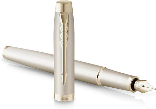 Luxury Champagne Fountain Pen Fine Nib IM Monochrome Gift Box