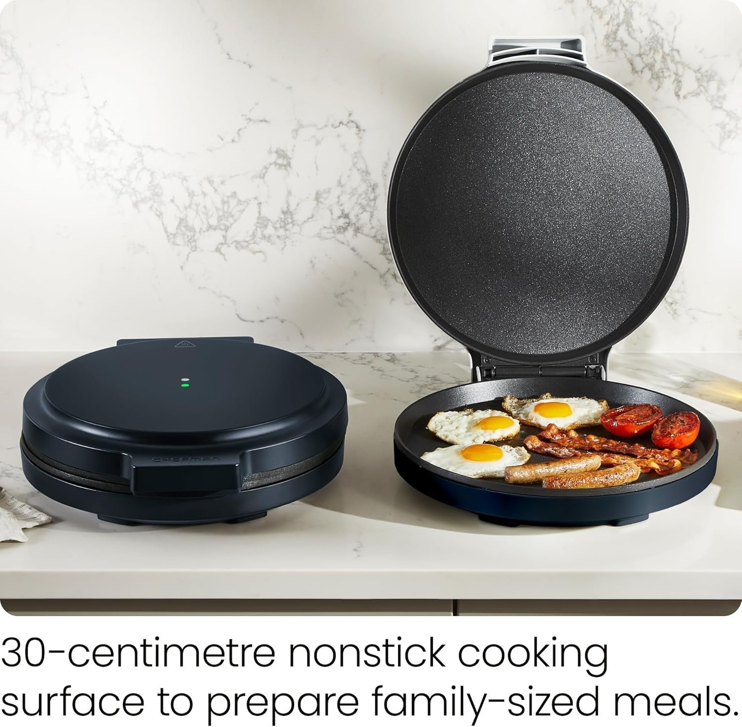 Electric Pizza Oven Non Stick Omelette Crepe Tortilla Maker 30cm High Heat