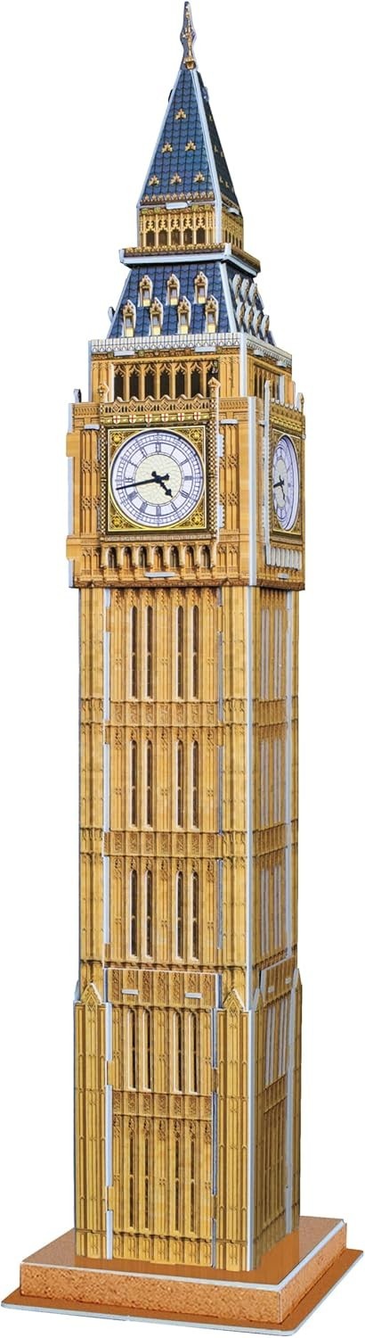 3D Big Ben Puzzle Model Kit – Push-Fit, No Glue, Fun for All Ages
