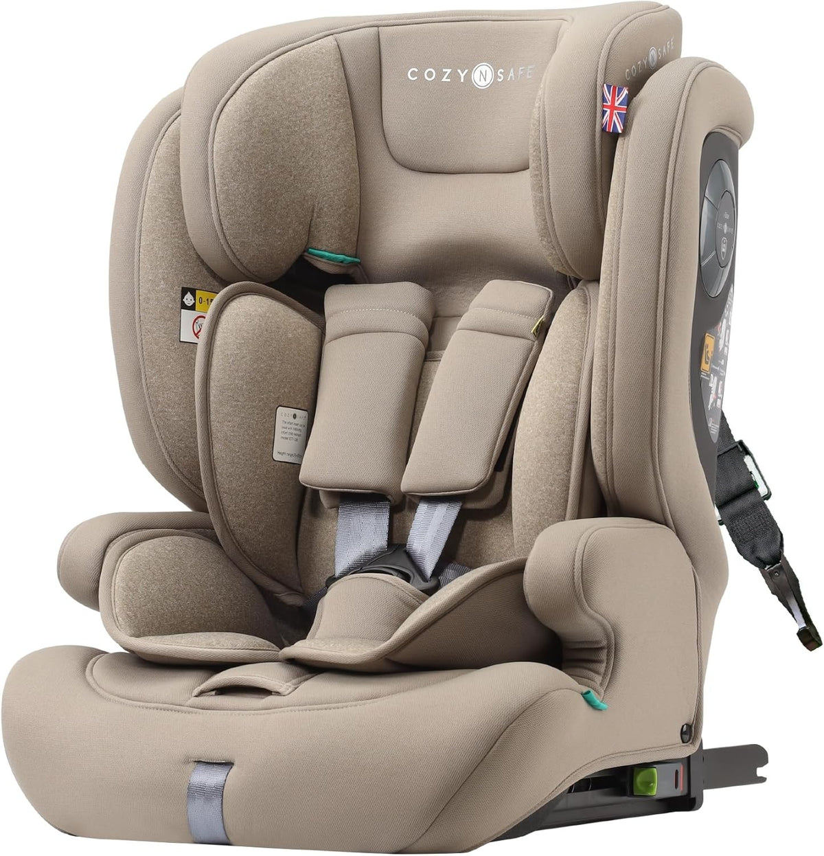 i-Size Child Car Seat ISOFIX 76–150cm High Back Booster 5-Point Harness