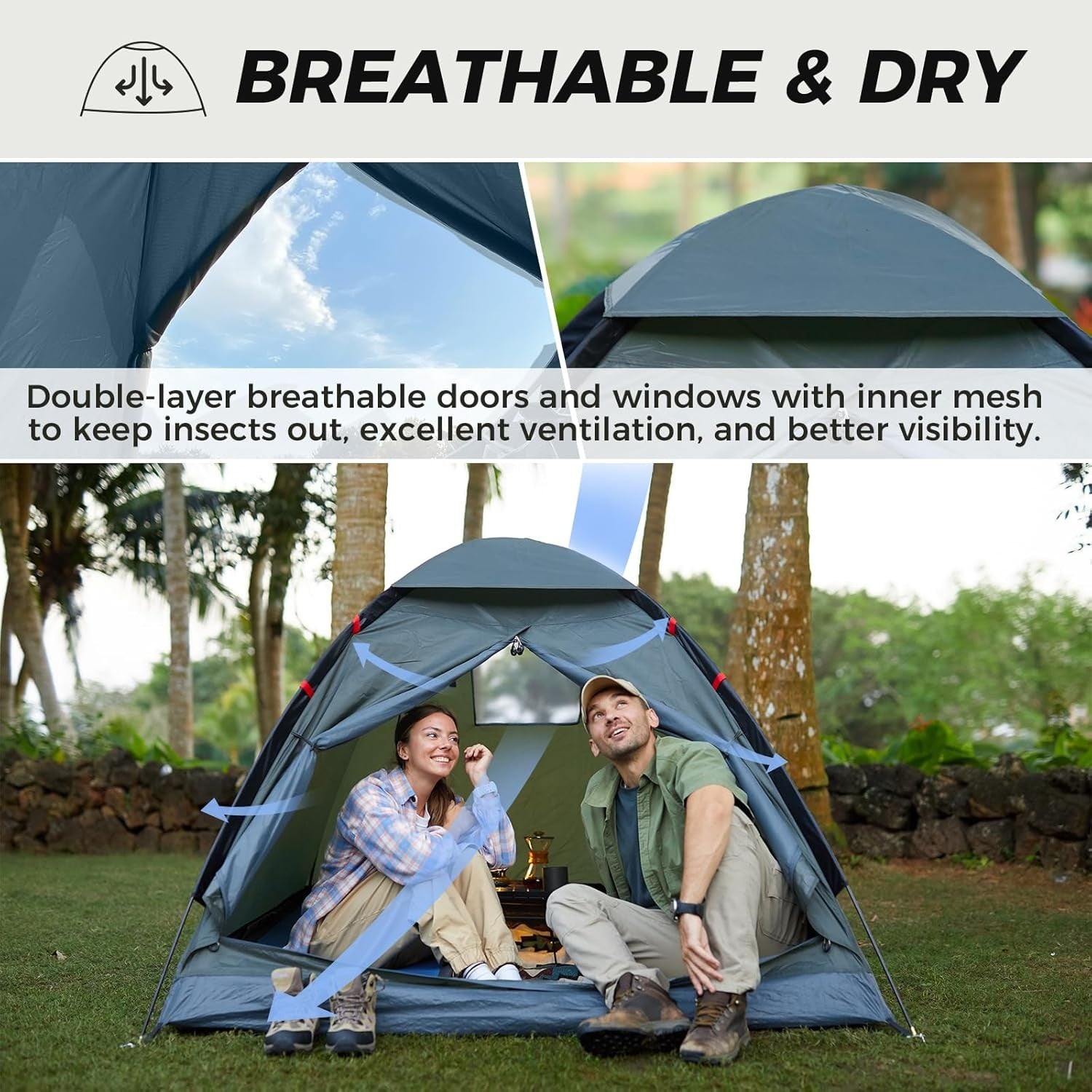 KingCamp MONDOME II 2 Person Ultralight Waterproof Dome Tent