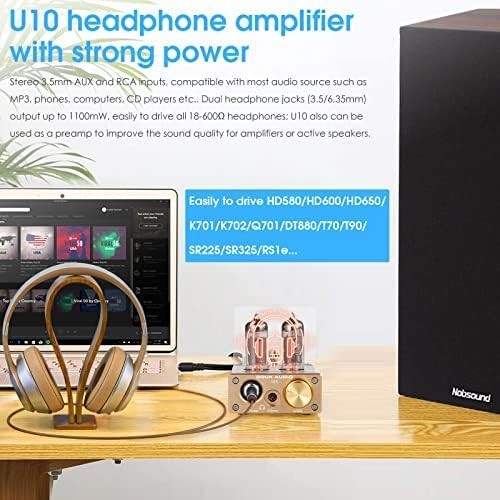 U10 Mini Tube Headphone Amplifier HIFI Stereo Preamp RCA AUX Jack