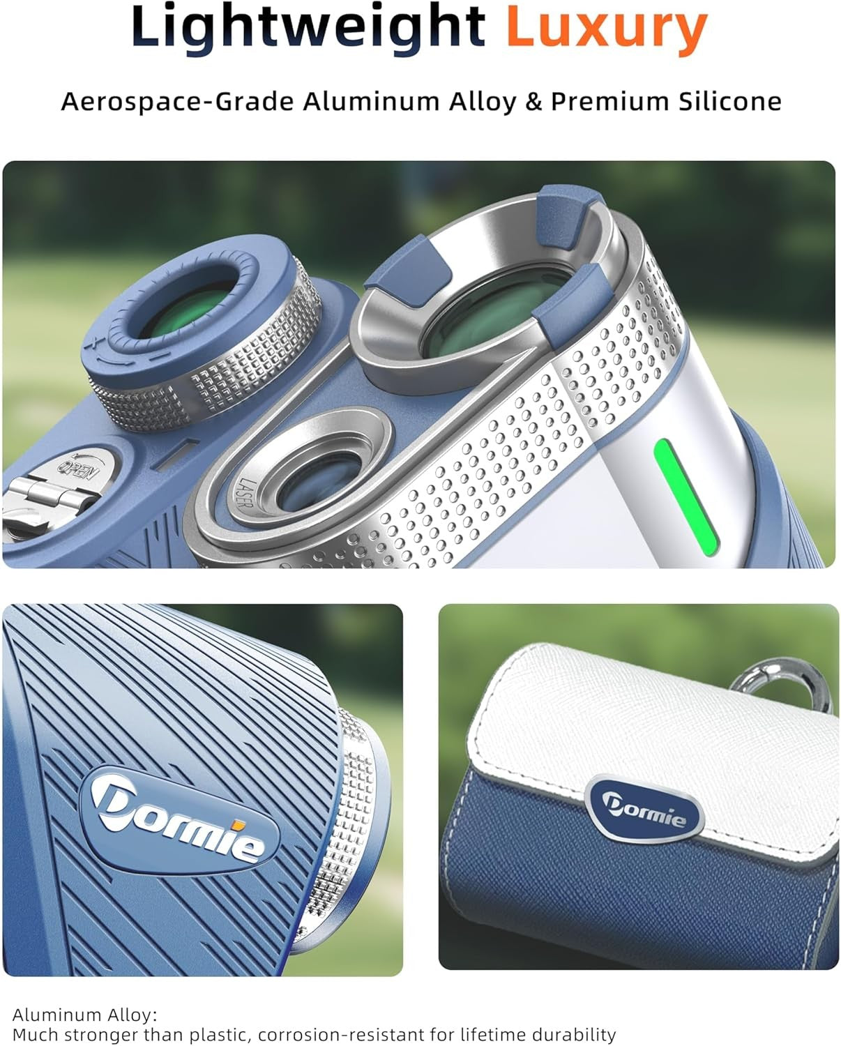 Golf Rangefinder with Slope 800Y Flag Lock Vibration Magnetic Rechargeable