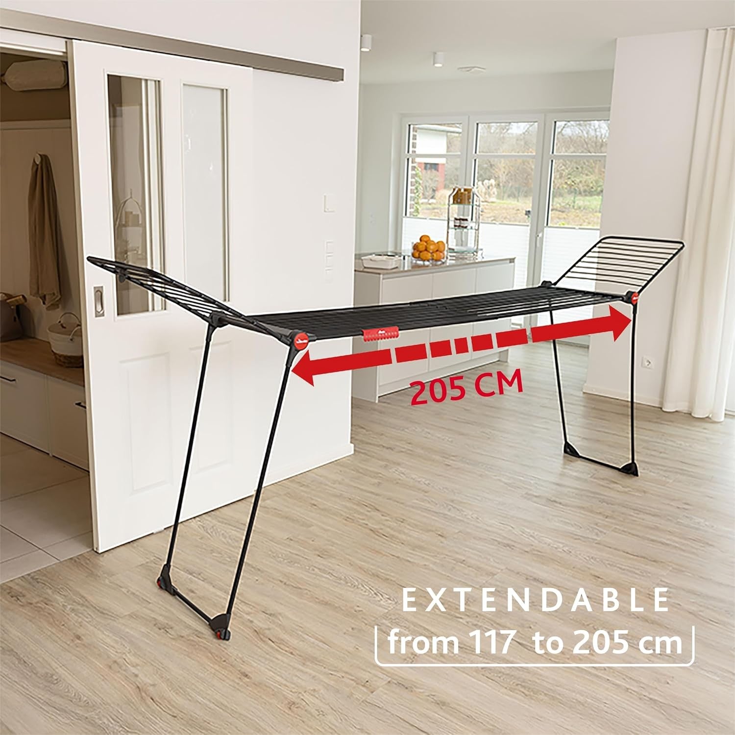 Large Extendable Clothes Airer Drying Rack Folding Heavy Duty Indoor