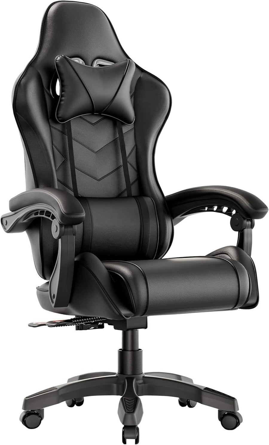 Ergonomic Gaming Office Chair Recline 90-135° PU Leather Adjustable Height 150kg