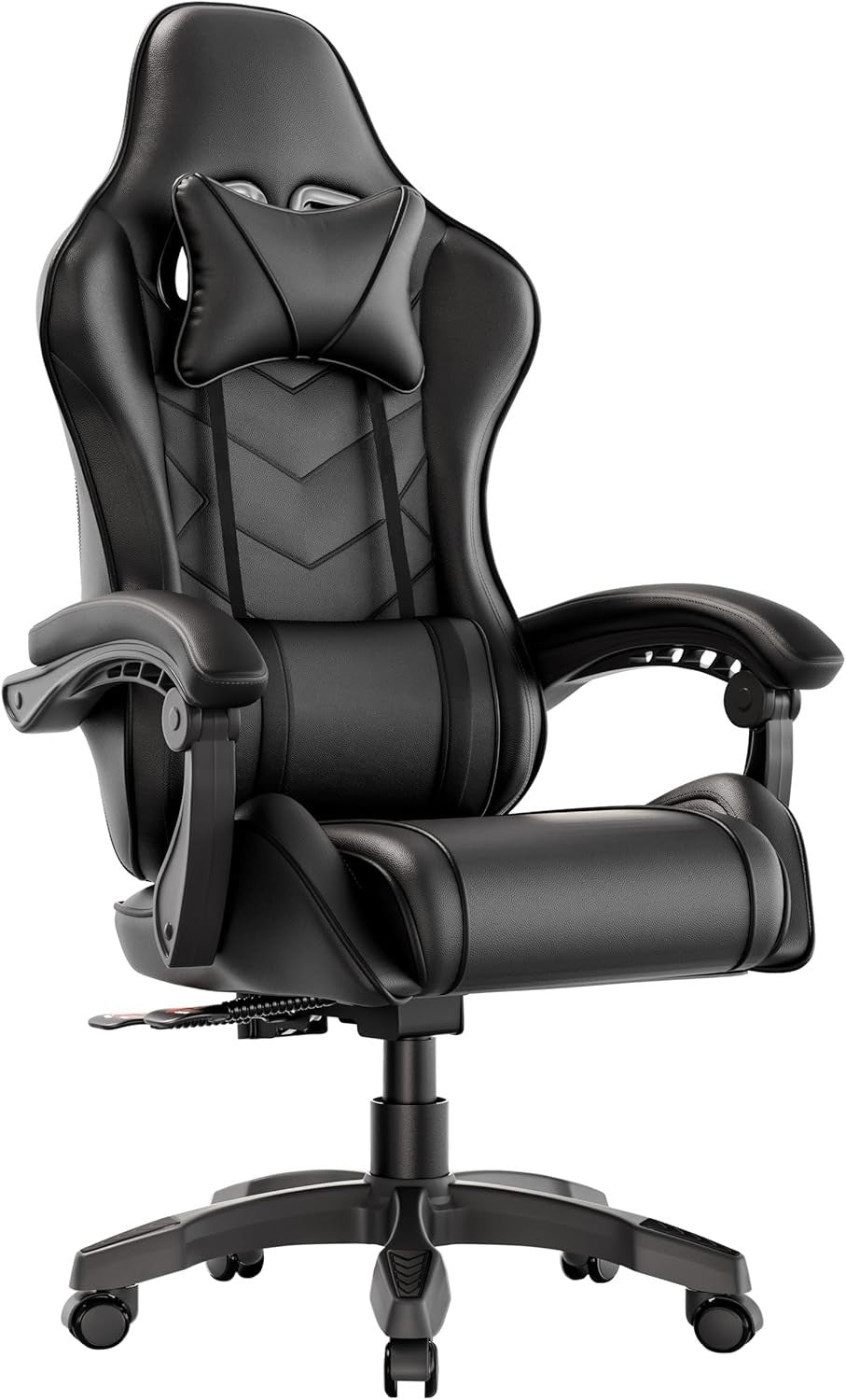 Ergonomic Gaming Office Chair Recline 90-135° PU Leather Adjustable Height 150kg