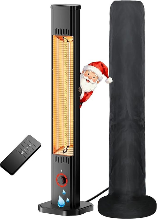 Patio Heater 2000W Infrared Wall Mounted Outdoor Indoor Fast Heating Remote
