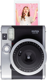 Instant Camera Black Retro Classic Mini Film Camera Flash Modes