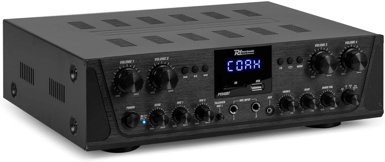 4-Zone HiFi Stereo Amplifier | Bluetooth 4.2 USB FM Optical AUX | 4x100W