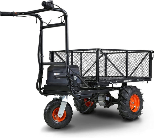 Electric Power Wagon 48V Heavy Duty Utility Cart 500lb Load 1000lb Hauling