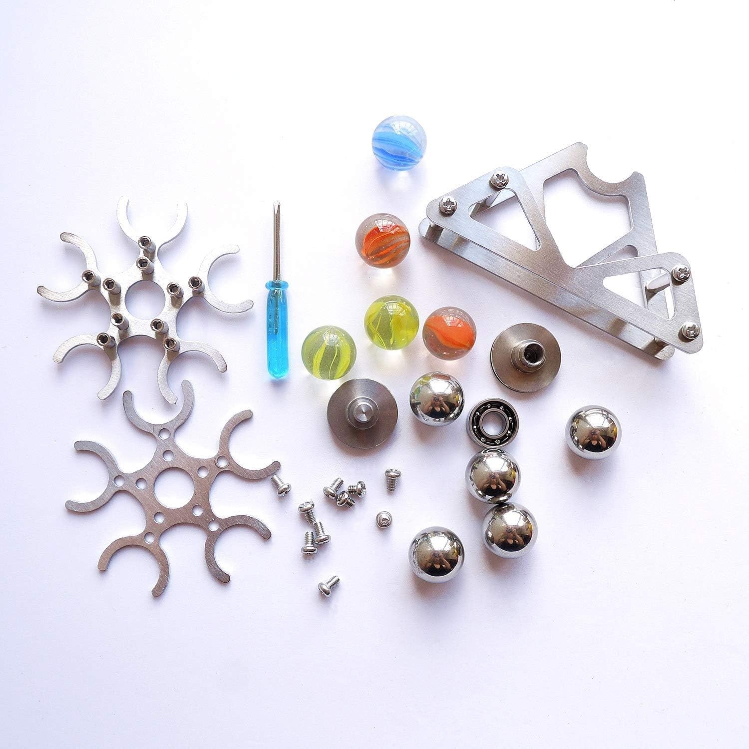 Metal Ferris Wheel Fidget Spinner Desk Toy Rainbow Balls