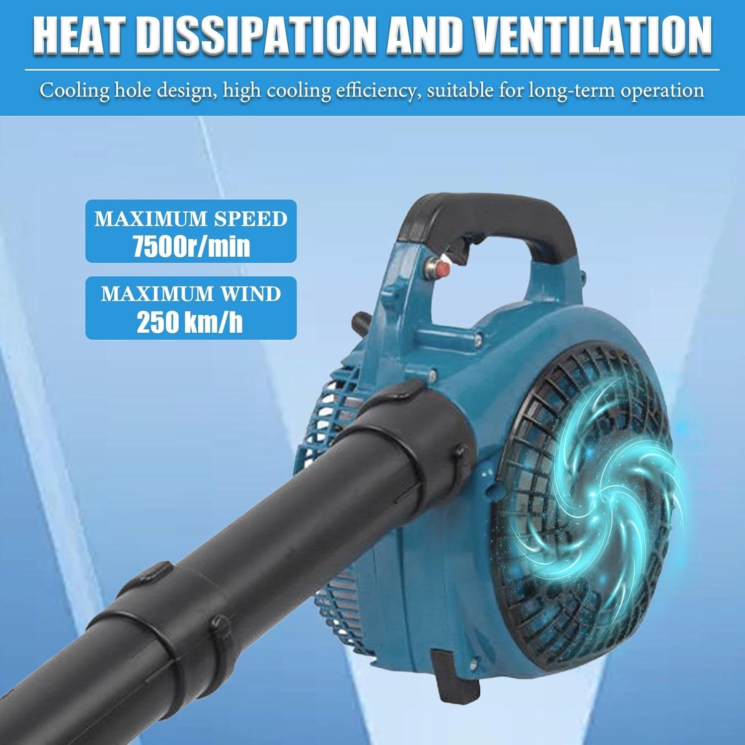 26cc Petrol Leaf Blower Handheld High Power Garden Leaves Snow Debris Cleaner