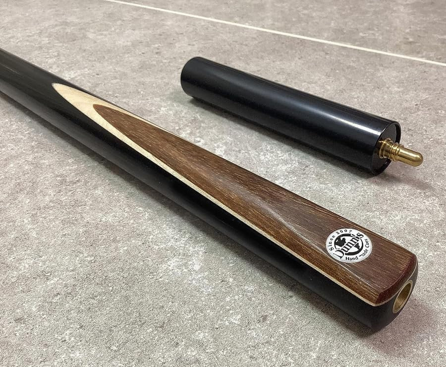 One Piece Ash Snooker Cue 58in 9.5mm Tip Extensions Case Set