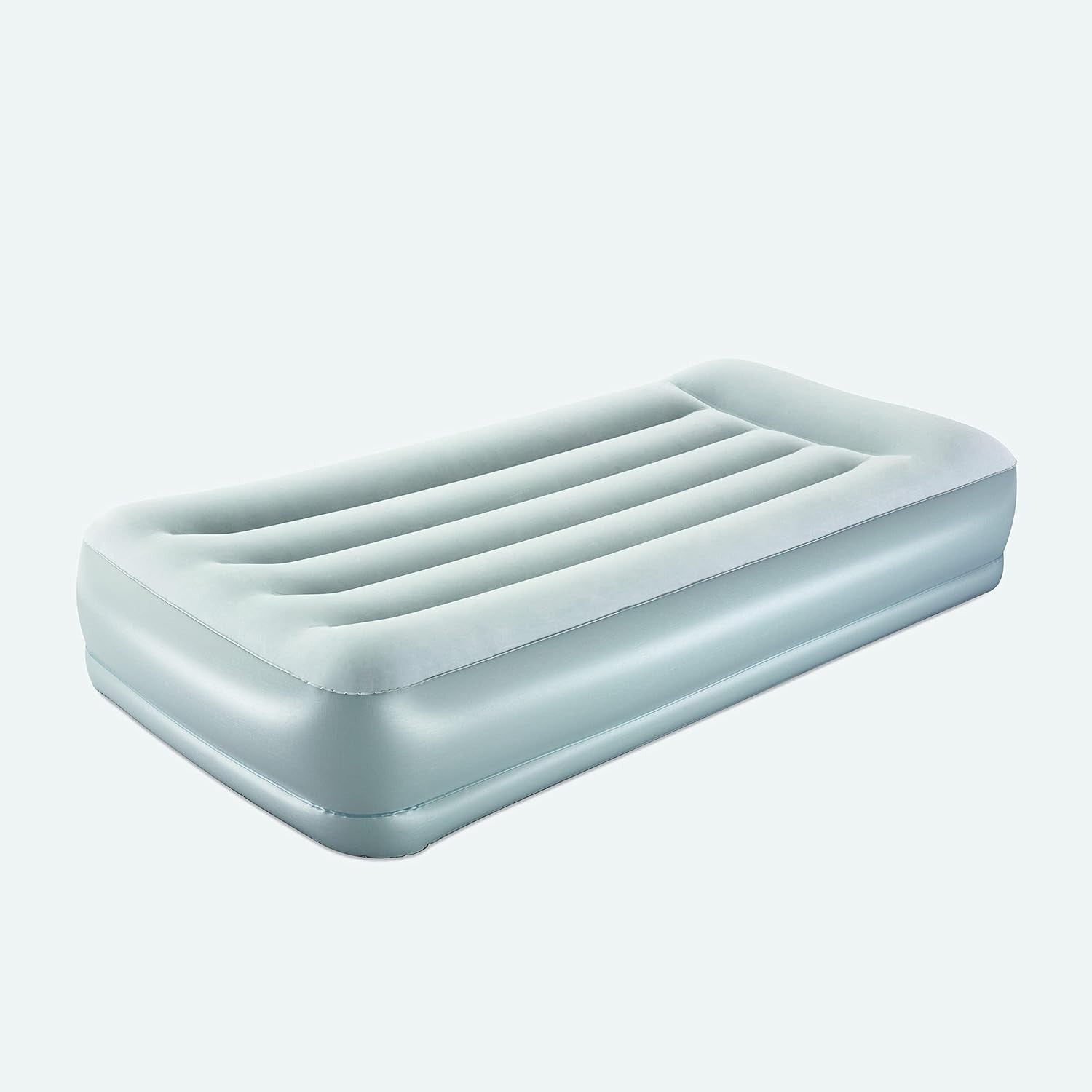 Inflatable Single Airbed with Built-In Pillow & Pump – Camping, Guest Bed