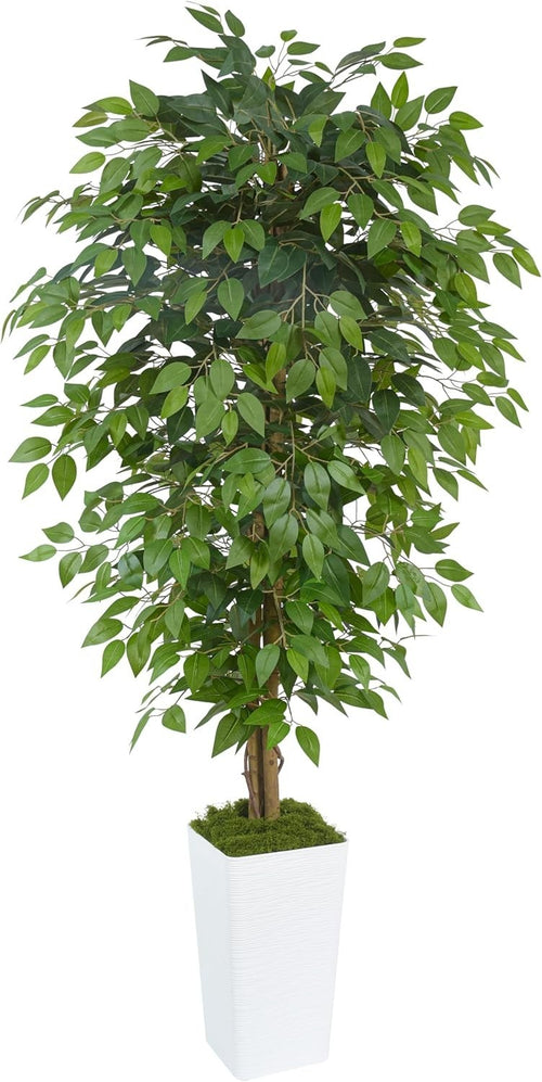 180cm Artificial Ficus Tree in Pot Lush Green Tall Lifelike Indoor Decoration