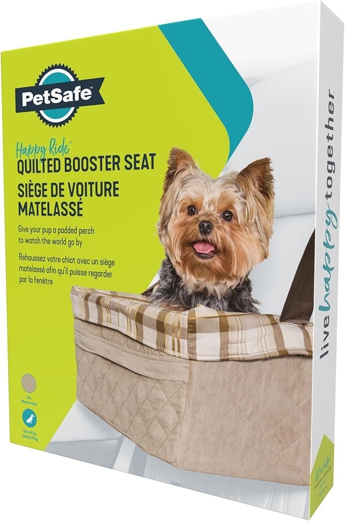 Dog Booster Car Seat Window View Travel Seat Washable Fleece Small Pet