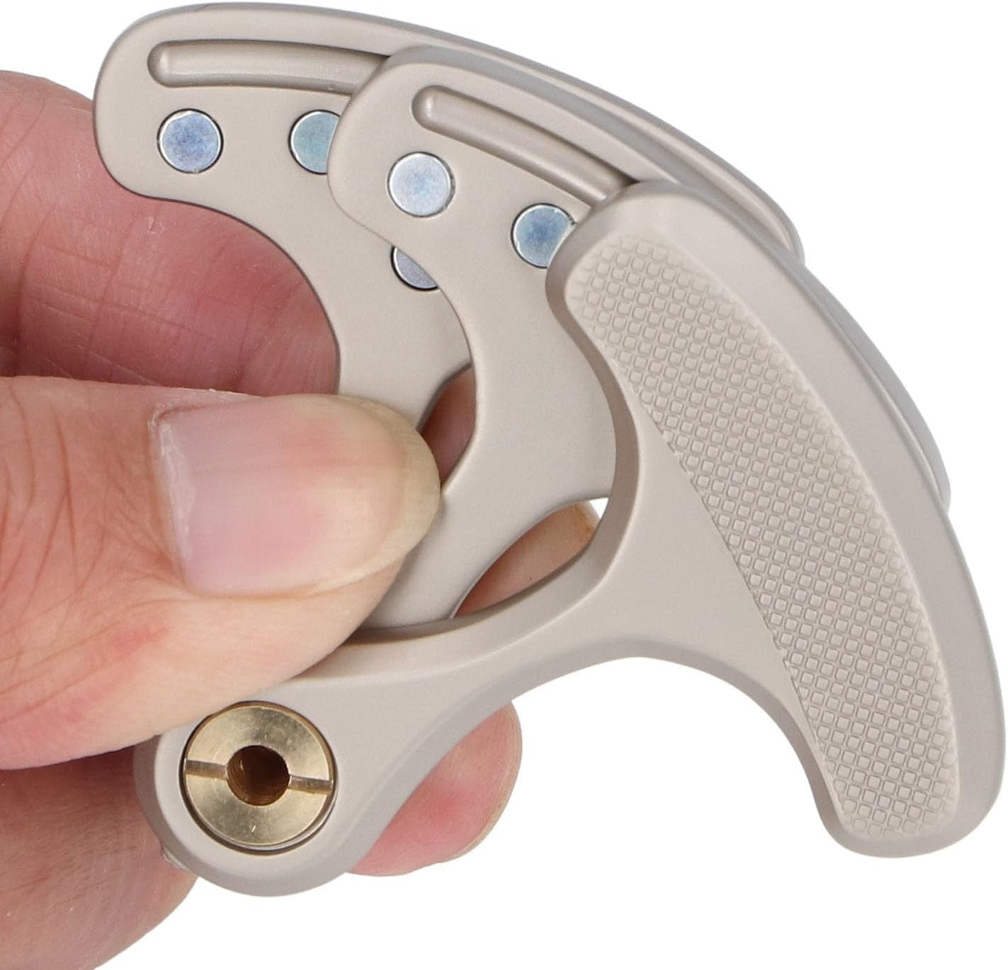 Silver Magnetic Fidget Clicker Metal Stress Relief ADHD Focus Tool