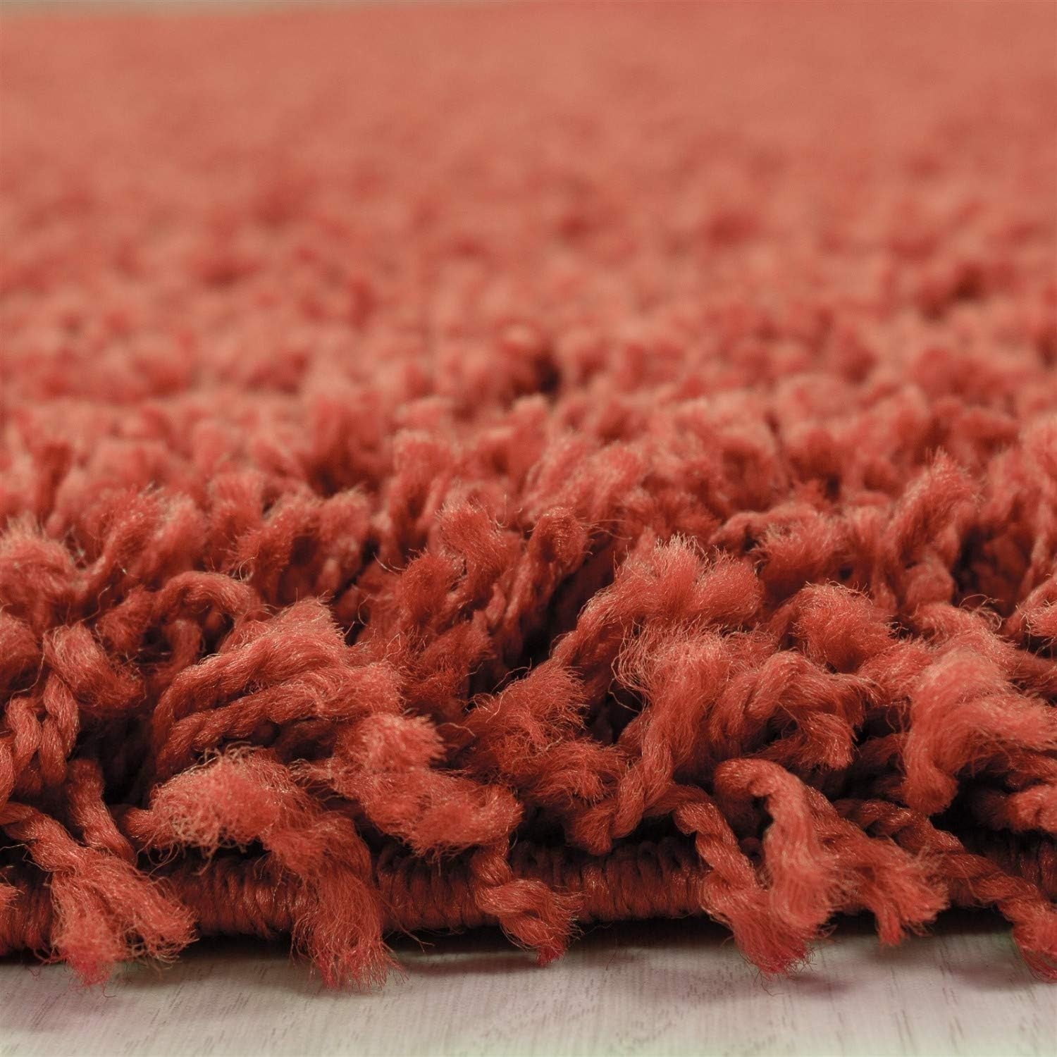 Extra Large Shaggy Rug 160x230cm 5cm Thick Soft High Pile Terracotta Carpet