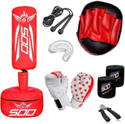 Kids Freestanding Boxing Punch Bag Junior MMA Kick Training Stand