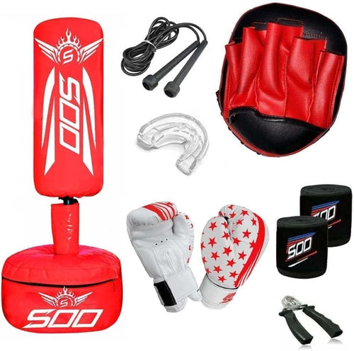 Kids Freestanding Boxing Punch Bag Junior MMA Kick Training Stand