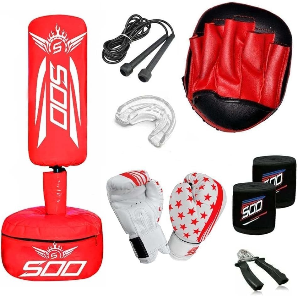 Kids Freestanding Boxing Punch Bag Junior MMA Kick Training Stand