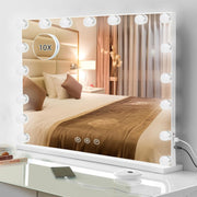 Large LED Vanity Mirror 60x50cm with Touch Control & USB Charging