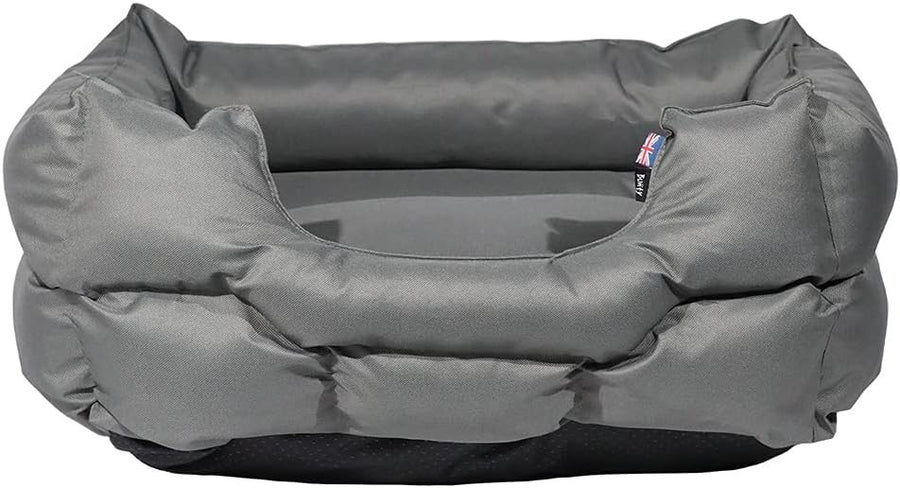 XL Dog Bed 93x75x21cm Washable Water Resistant Non Slip Grey