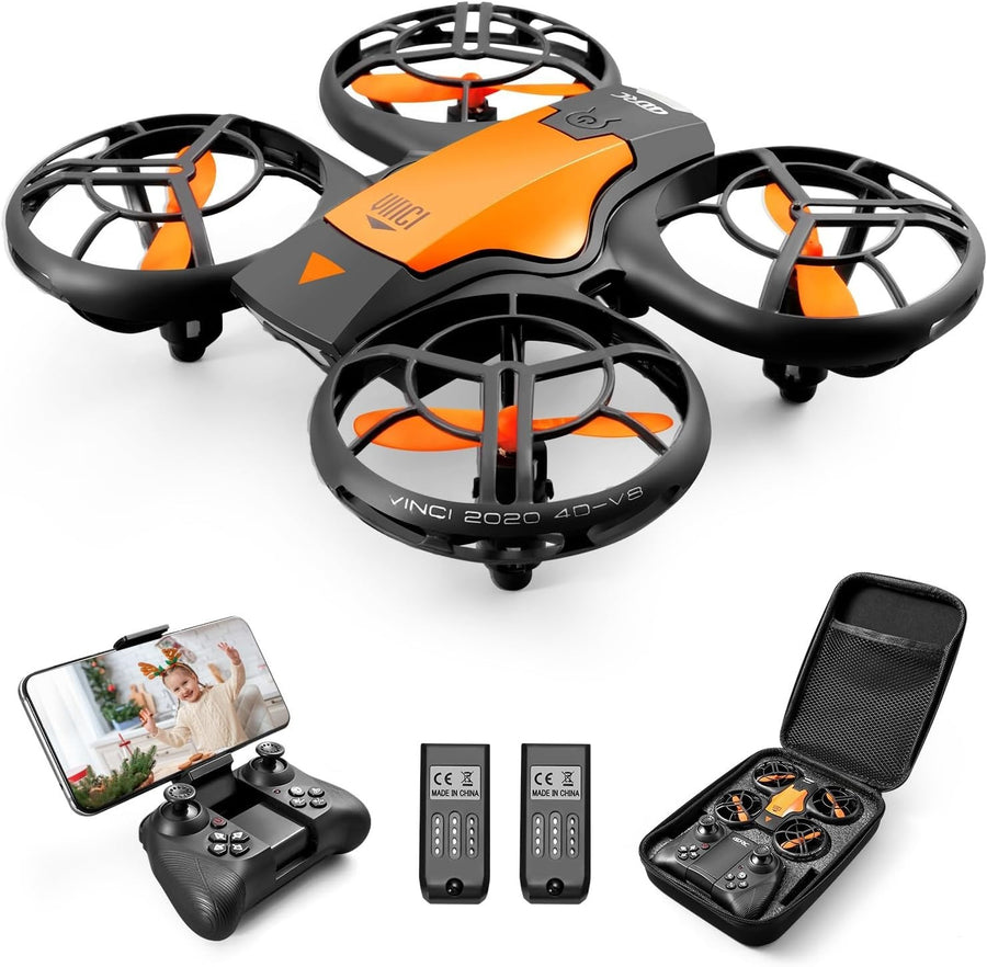 4DRC Mini Drone for Kids, 720P HD Camera, FPV, 360° Flip, Gravity Sensor