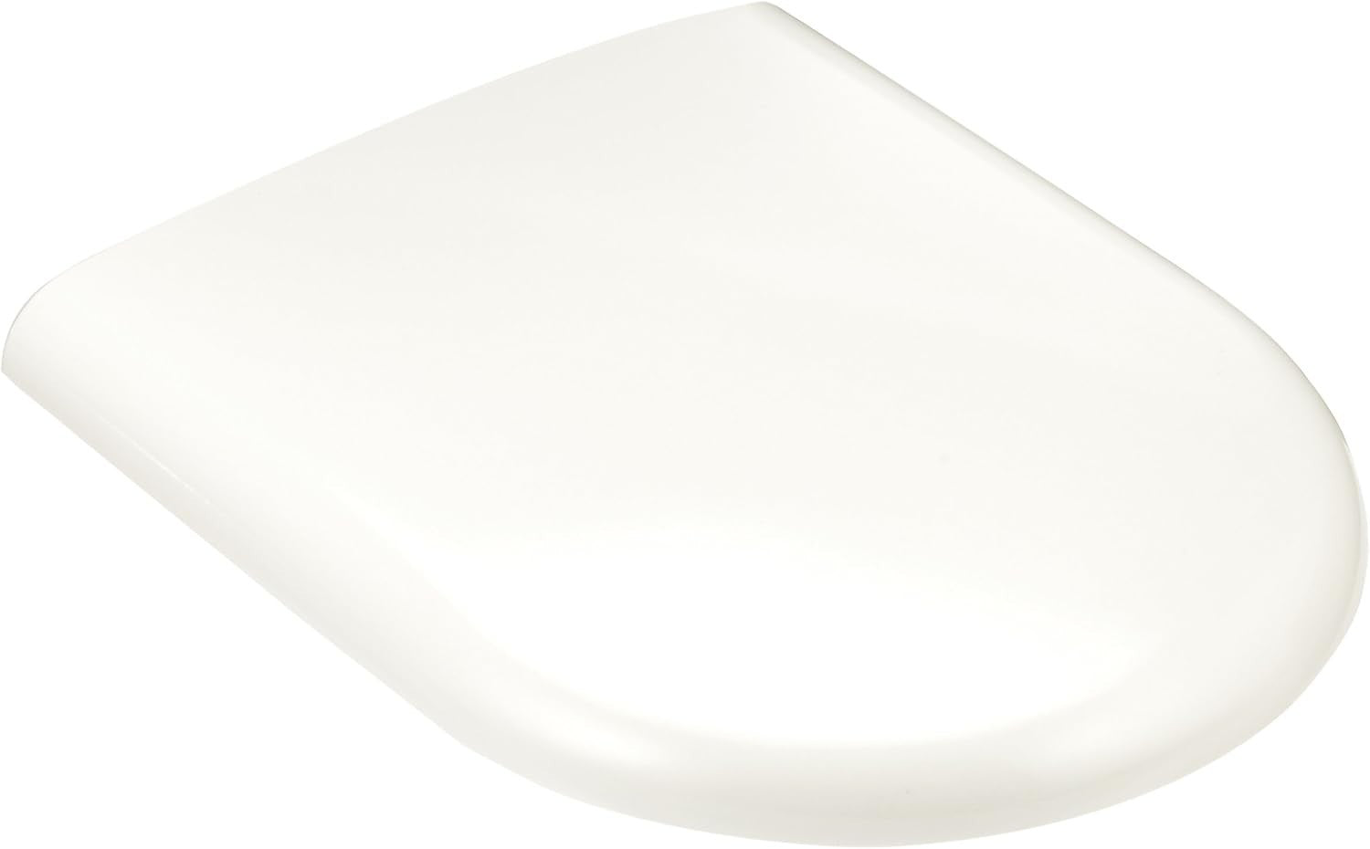 Thermoset Toilet Seat White Durable Adjustable Hinges Fits Esedra Oval