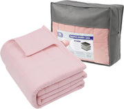 8kg Weighted Blanket, Pink 150x200cm Anxiety Relief with Storage Bag