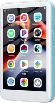 160GB MP3 Player Bluetooth WiFi 4" MP4 Music Player for Kids White