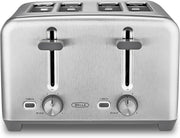 4-Slice Toaster Extra Wide Slots Bagel & Bread Stainless Steel
