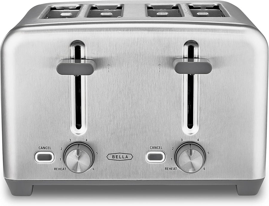 4-Slice Toaster Extra Wide Slots Bagel & Bread Stainless Steel
