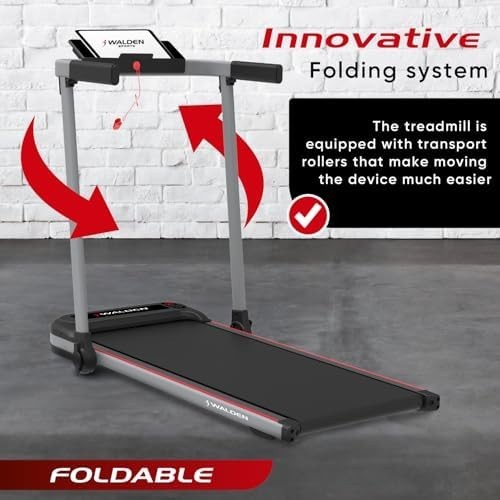Foldable Electric Treadmill Compact Home Walking Running LCD Display