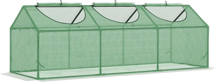 Mini Garden Greenhouse with Zipped Windows | Portable Grow Tent for Plants & Veg