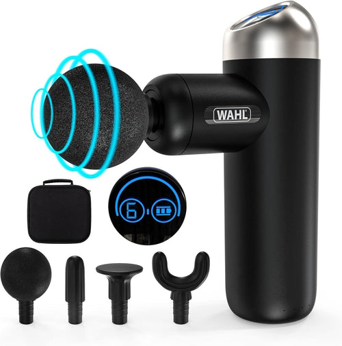 Mini Massage Gun Deep Tissue Percussion LCD Screen Cordless Muscle Relief